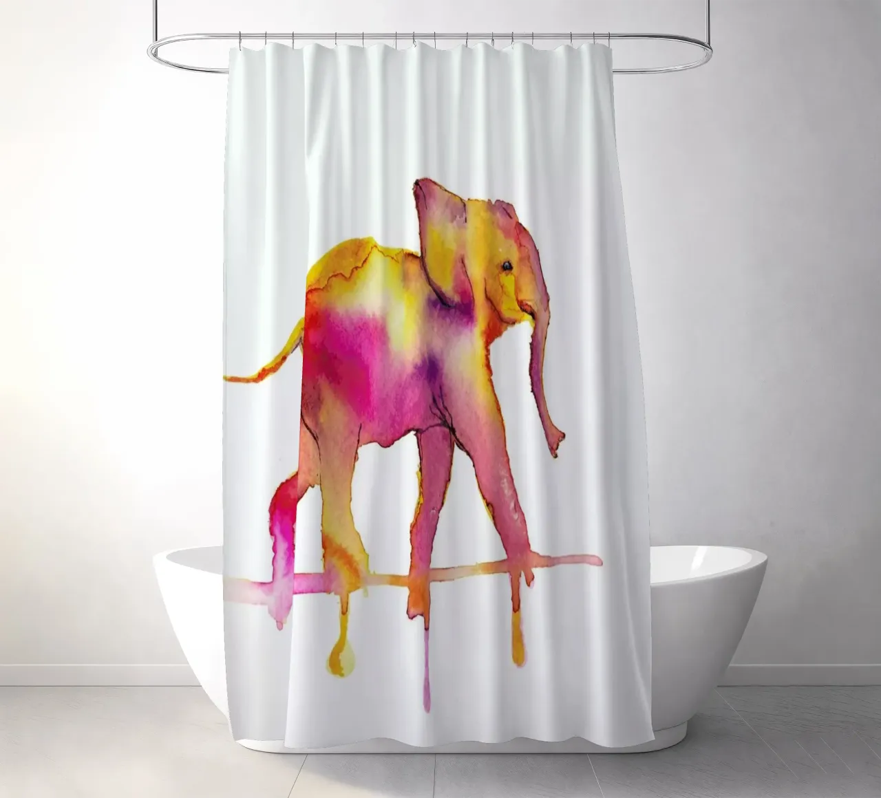 Elephant Duschvorhang von Larissa van der Laan