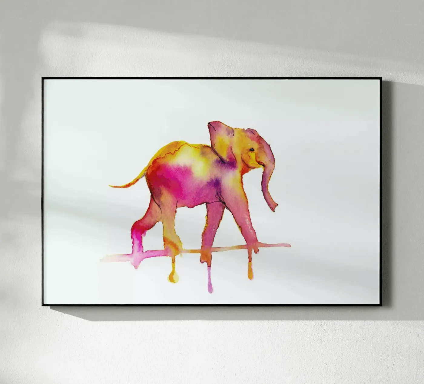 Elephant acryl van Larissa van der Laan