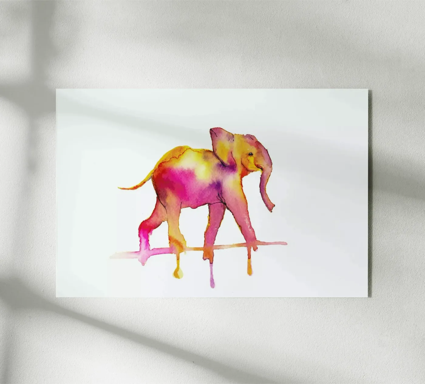 Elephant acryl van Larissa van der Laan