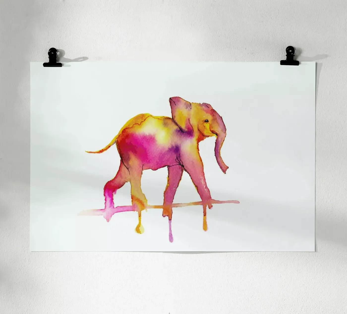 Elephant poster van Larissa van der Laan