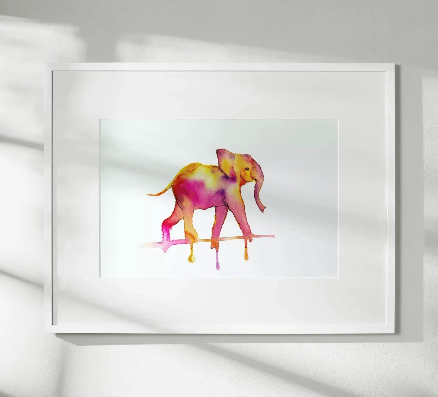 Elephant poster van Larissa van der Laan