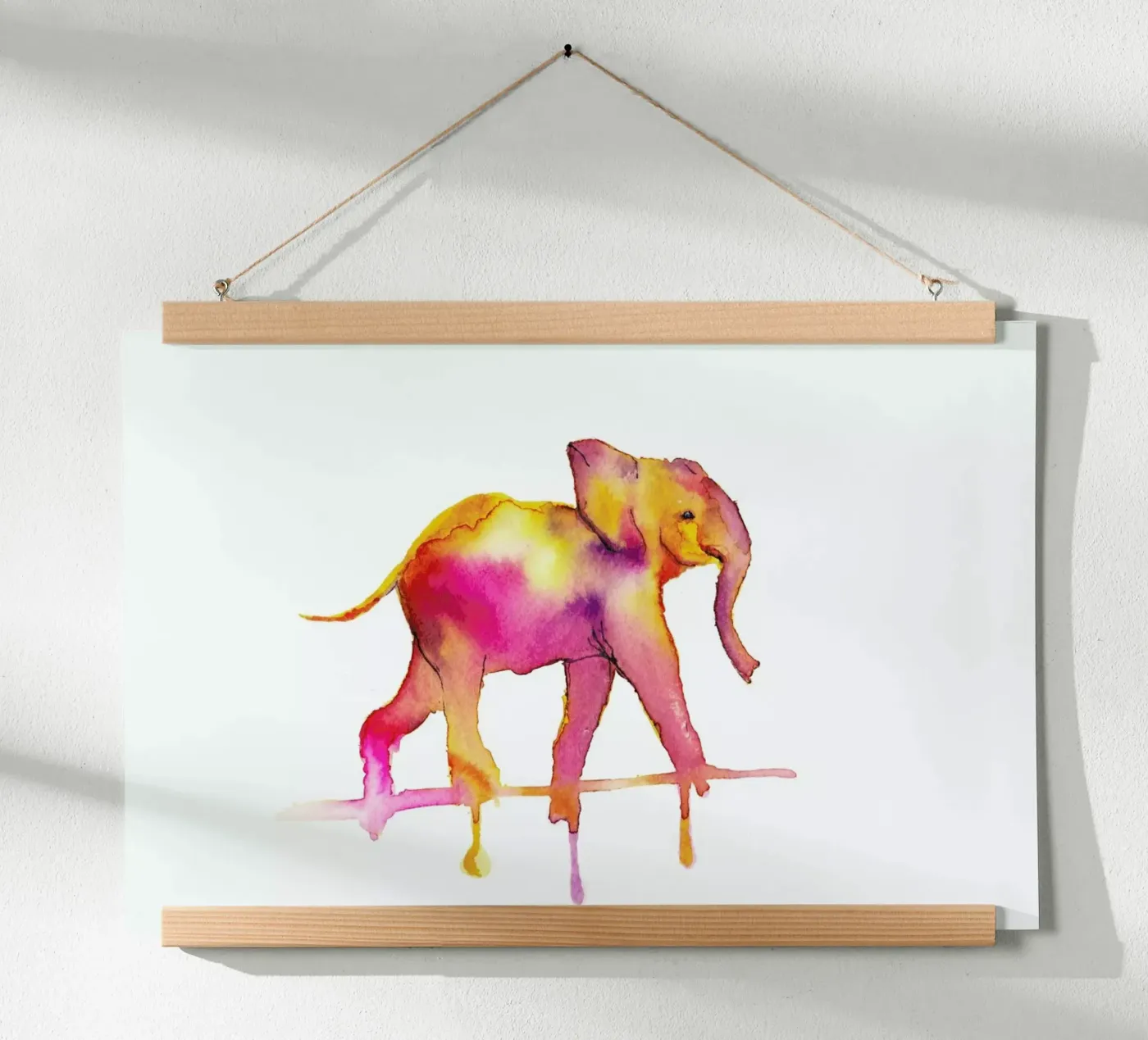 Elephant poster van Larissa van der Laan