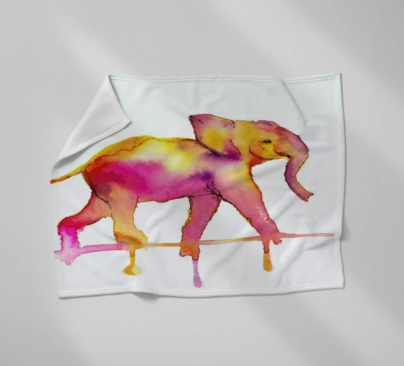 Elephant Fleecedecke von Larissa van der Laan