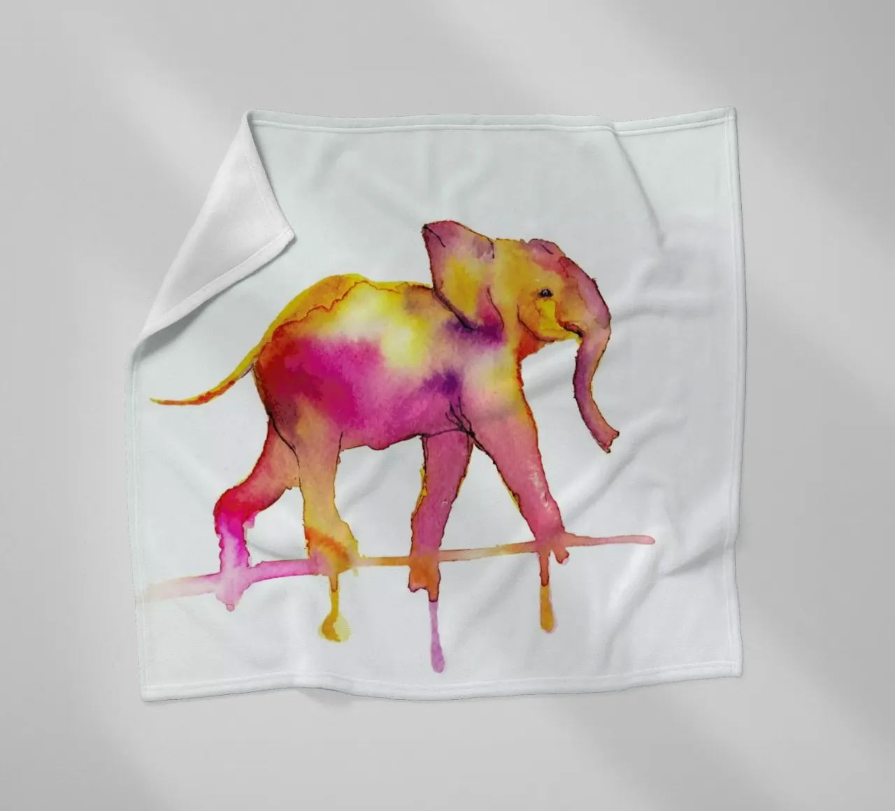 Elephant Fleecedecke von Larissa van der Laan