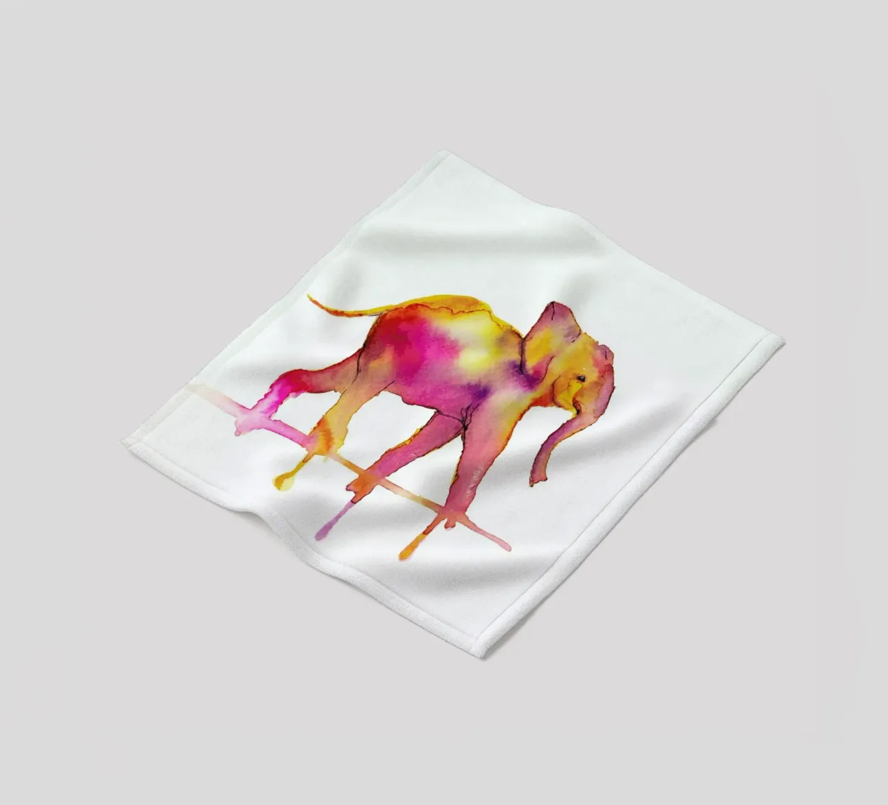 Elephant Fleecedecke von Larissa van der Laan