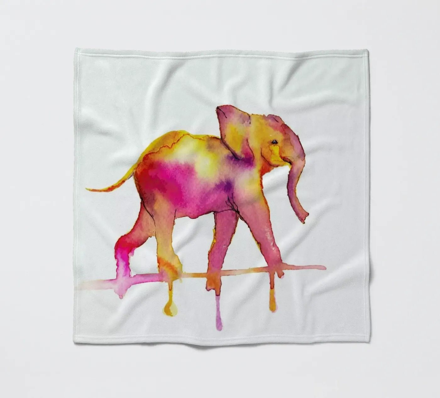 Elephant Fleecedecke von Larissa van der Laan