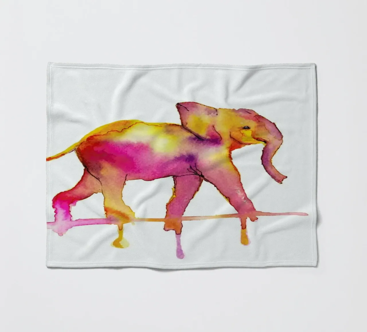 Elephant Fleecedecke von Larissa van der Laan