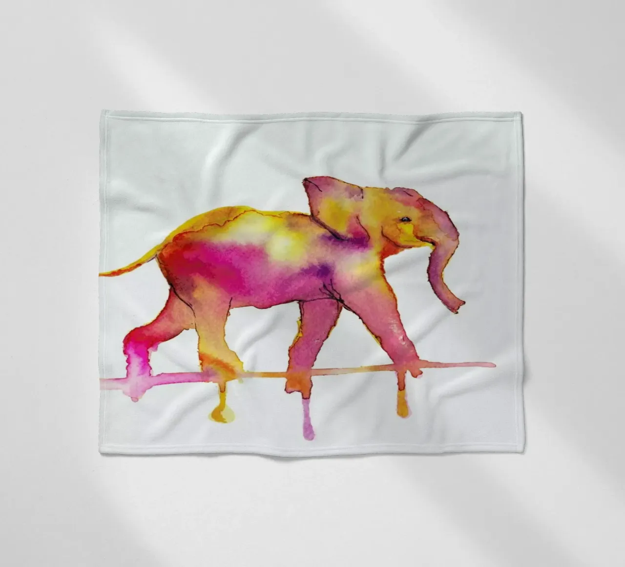 Elephant Fleecedecke von Larissa van der Laan
