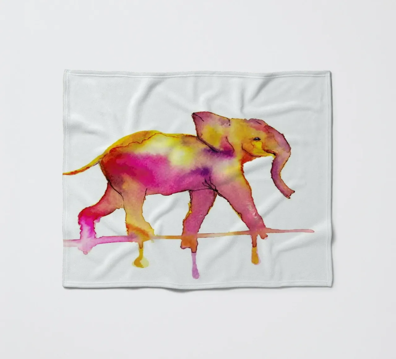 Elephant Fleecedecke von Larissa van der Laan