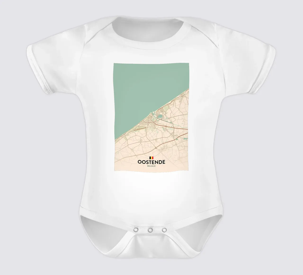 Ostenda BE body neonato maniche corte da Jacob W MICKELSON