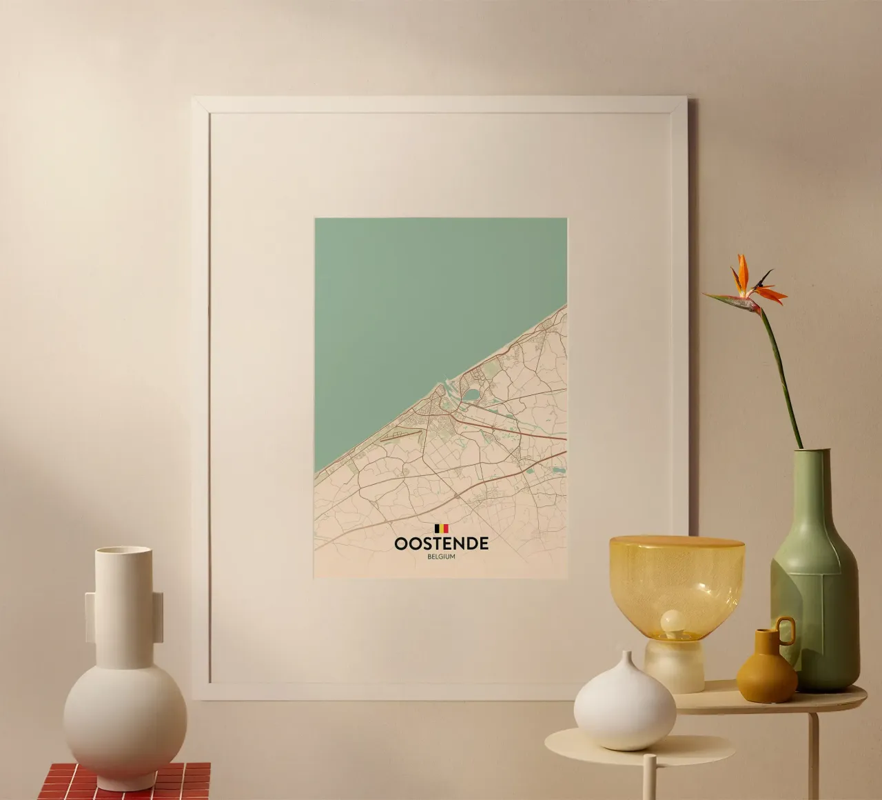Ostenda BE poster con telaio in plastica da Jacob W MICKELSON