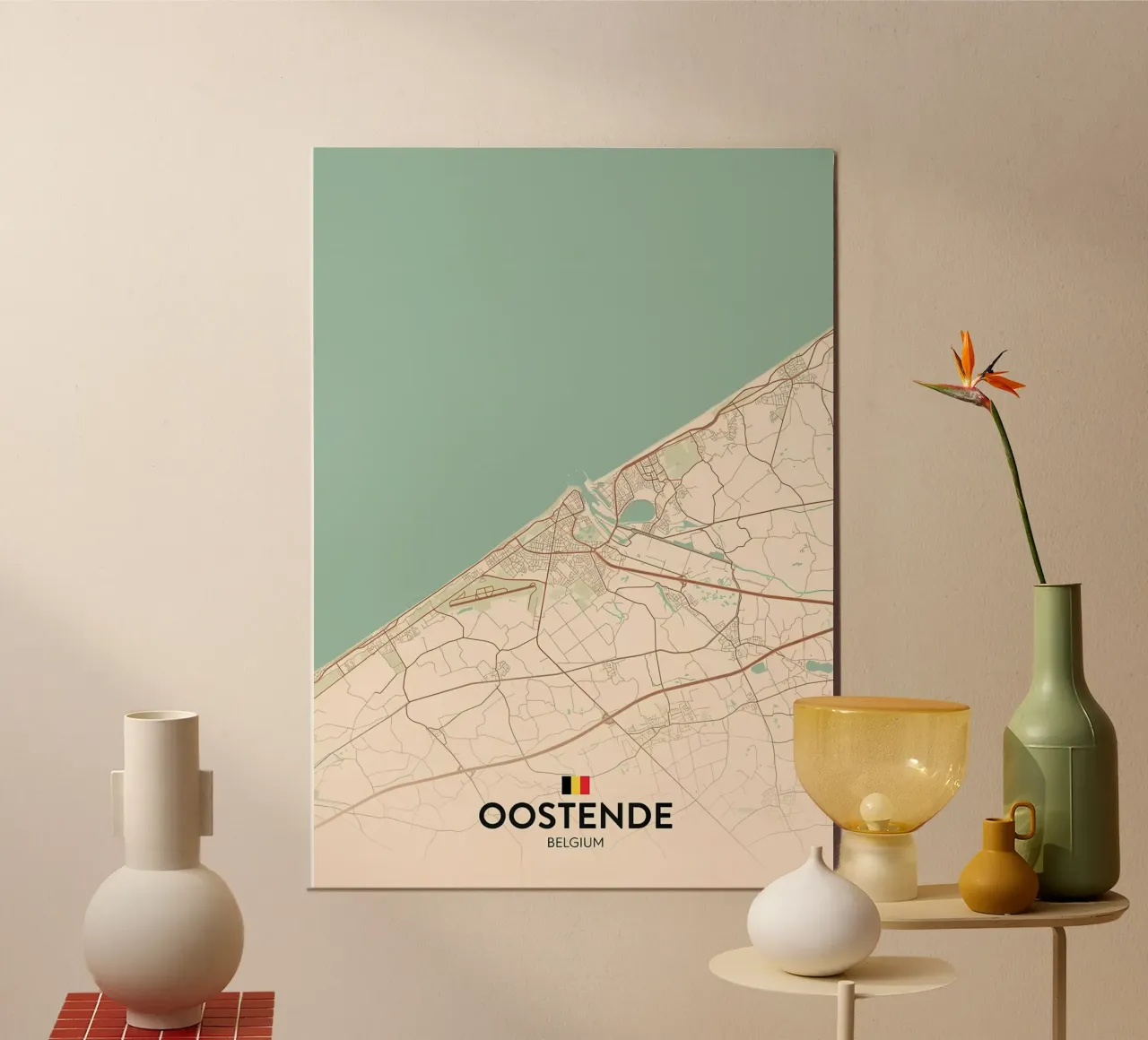 Ostenda BE poster con telaio in plastica da Jacob W MICKELSON