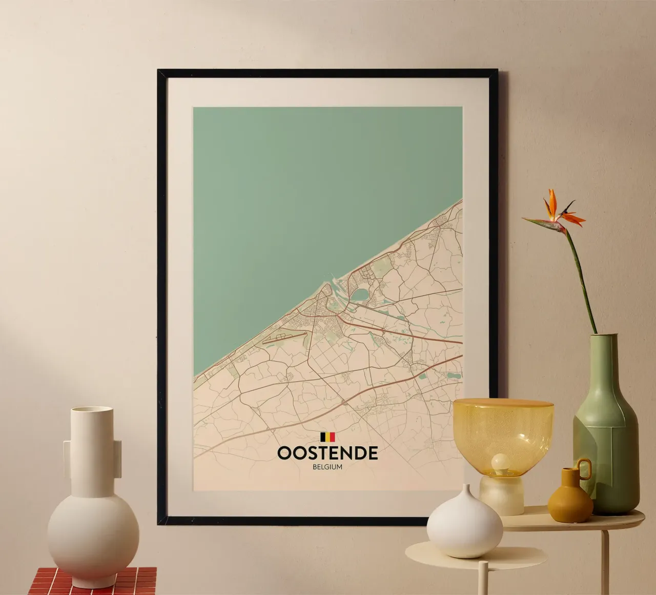 Ostenda BE poster con telaio in plastica da Jacob W MICKELSON