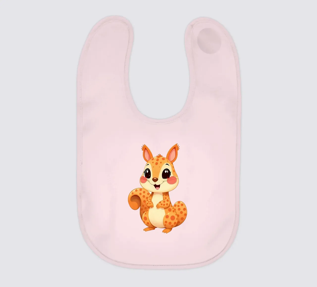Squirrel_1 baby bib by Tierisch bunt by LK