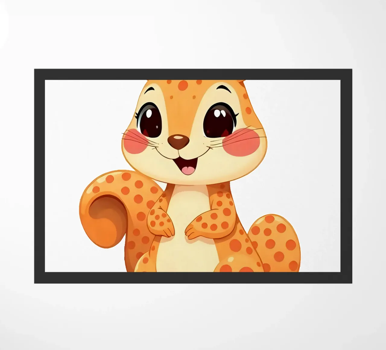 Squirrel_1 doormat by Tierisch bunt by LK