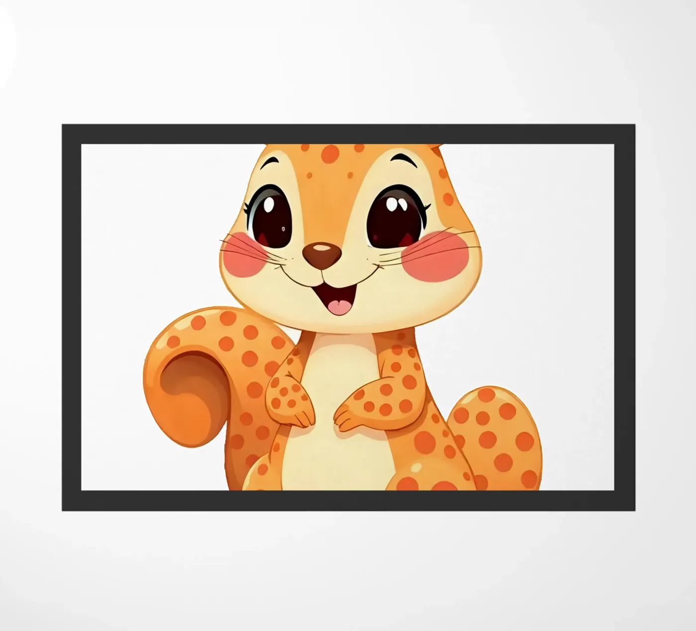 Eekhoorn_1 deurmat van Tierisch bunt by LK