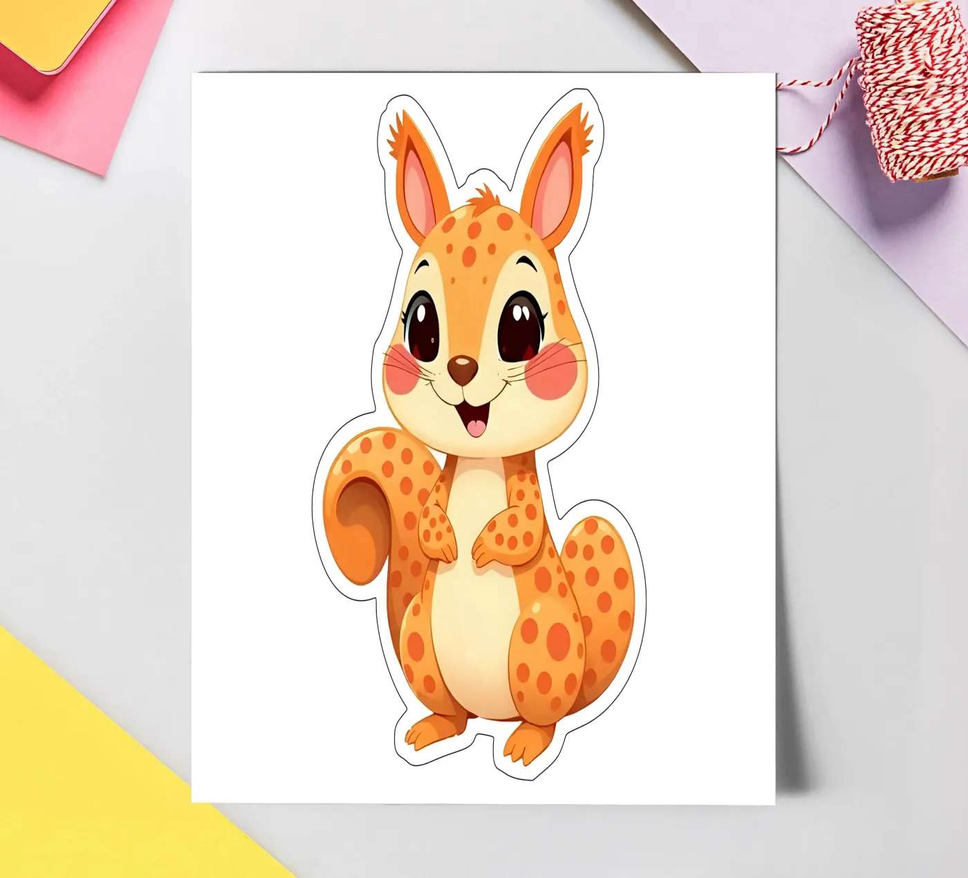 Squirrel_1 sticker sheet by Tierisch bunt by LK