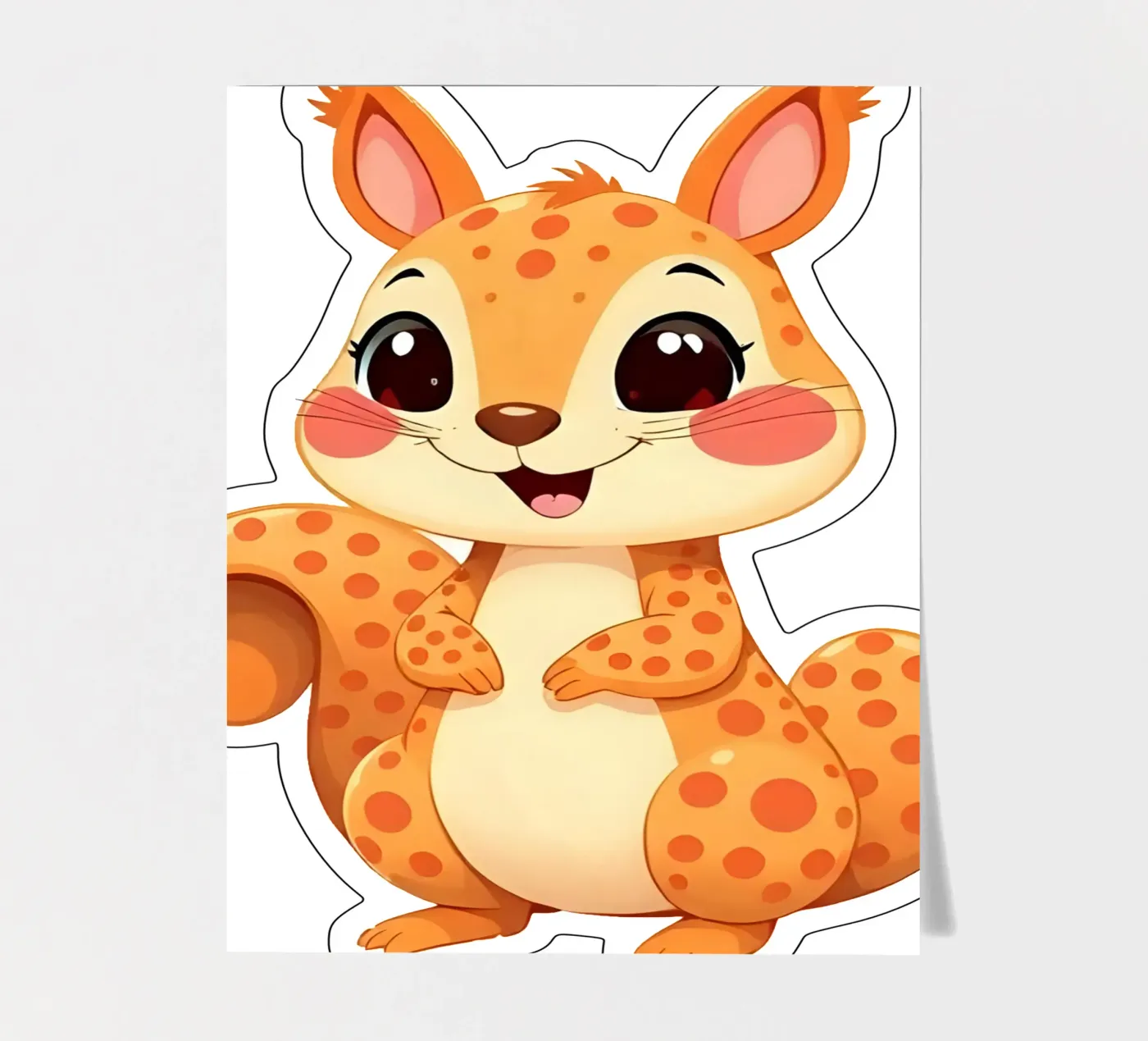 Squirrel_1 sticker sheet by Tierisch bunt by LK