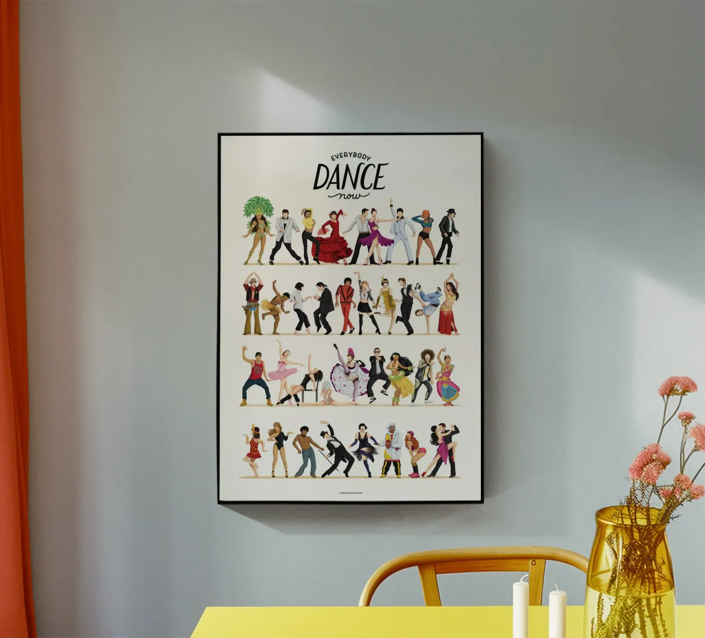 Everybody Dance Now plexiglass da Nour Tohme