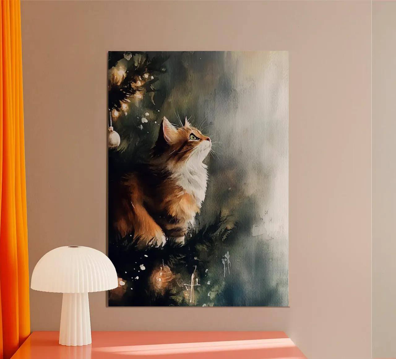 Katzen lieben den Weihnachtsbaum 9 Forex-Platte von Justyna Jaszke JBJart
