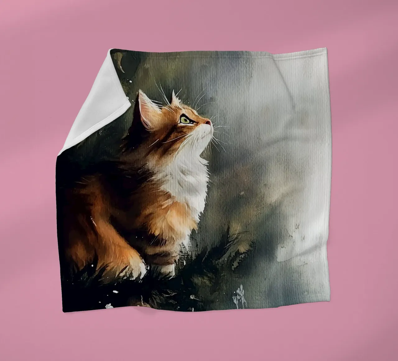 I gatti amano l'albero di Natale 9 coperta in pile da Justyna Jaszke JBJart