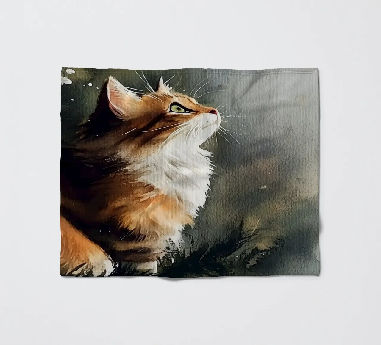 I gatti amano l'albero di Natale 9 coperta in pile da Justyna Jaszke JBJart