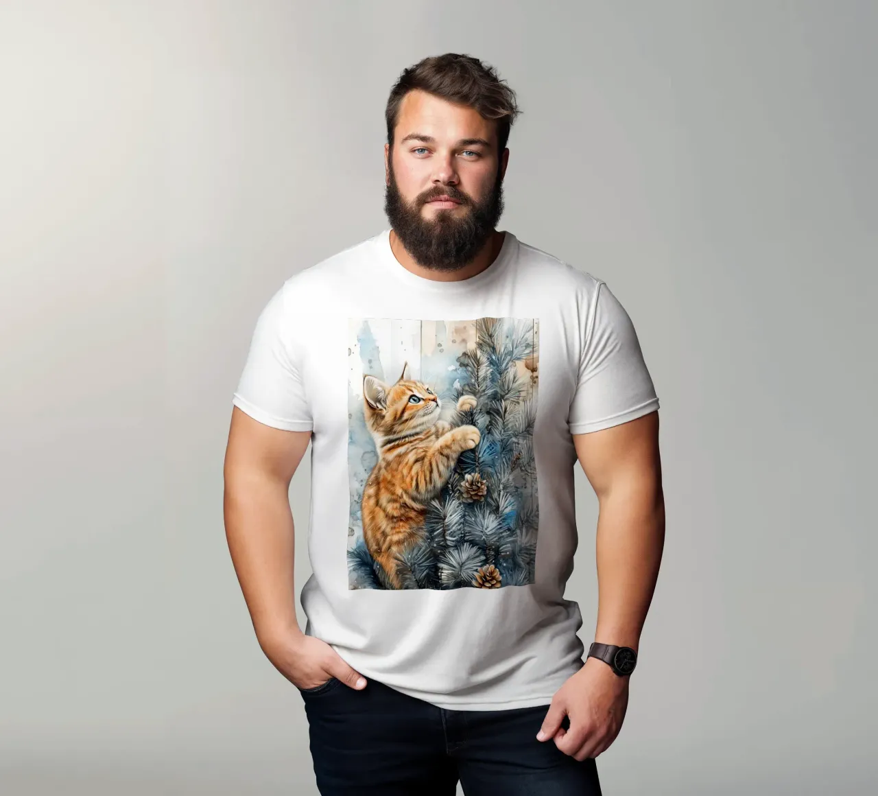 I gatti amano l'albero di Natale 10 t-shirt da Justyna Jaszke JBJart