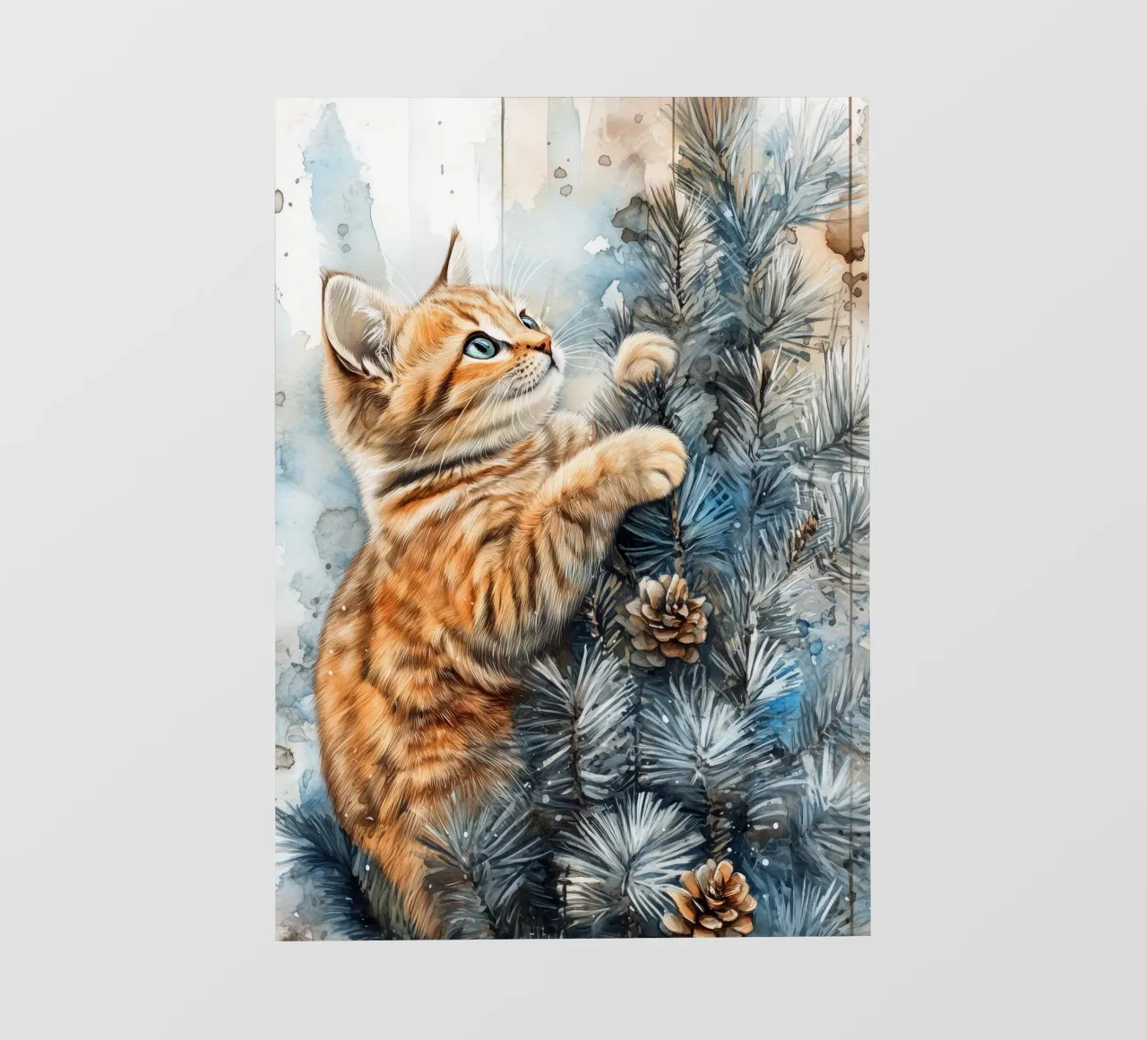 I gatti amano l'albero di Natale 10 pellicola backlit da Justyna Jaszke JBJart