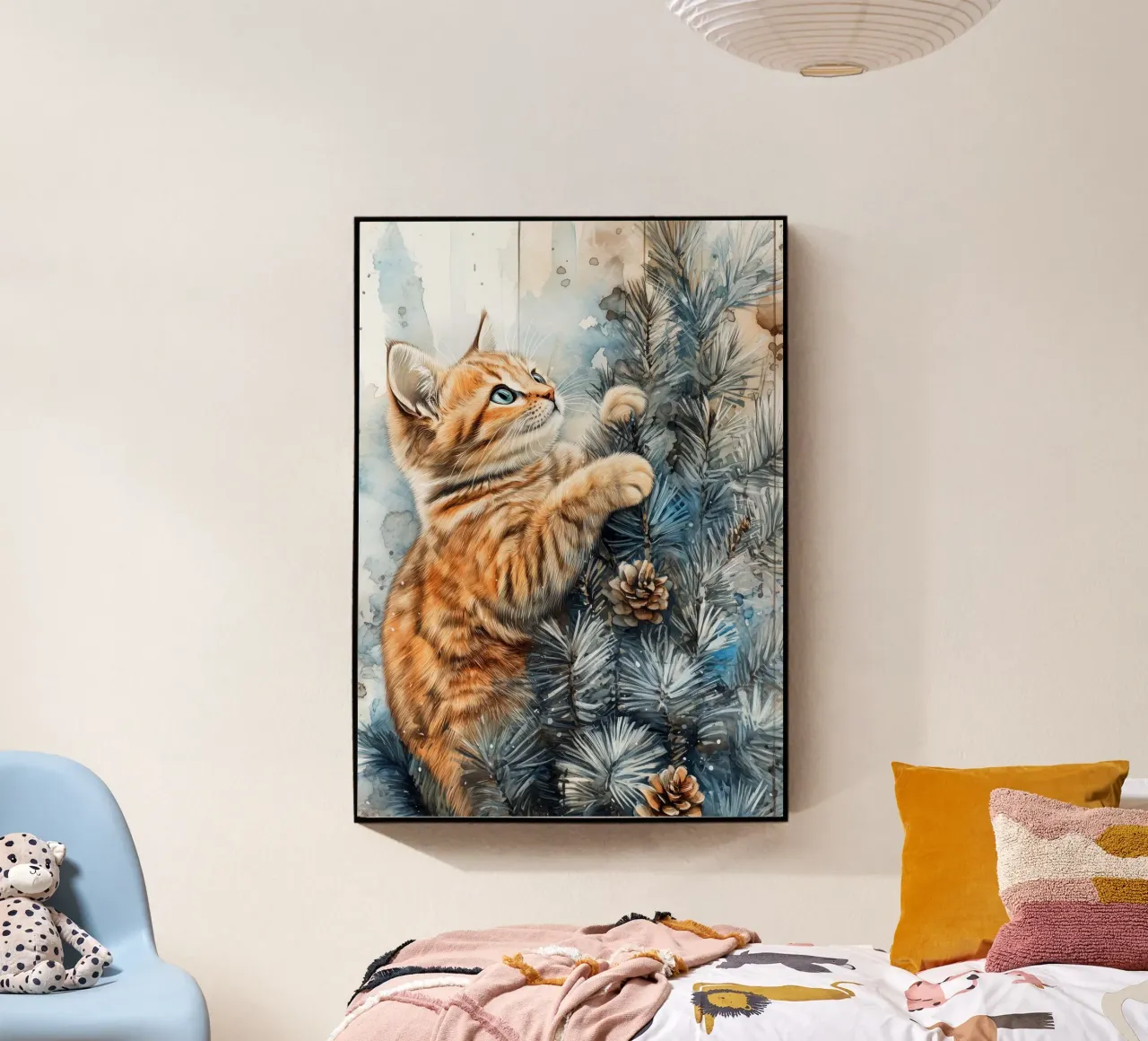 I gatti amano l'albero di Natale 10 plexiglass da Justyna Jaszke JBJart