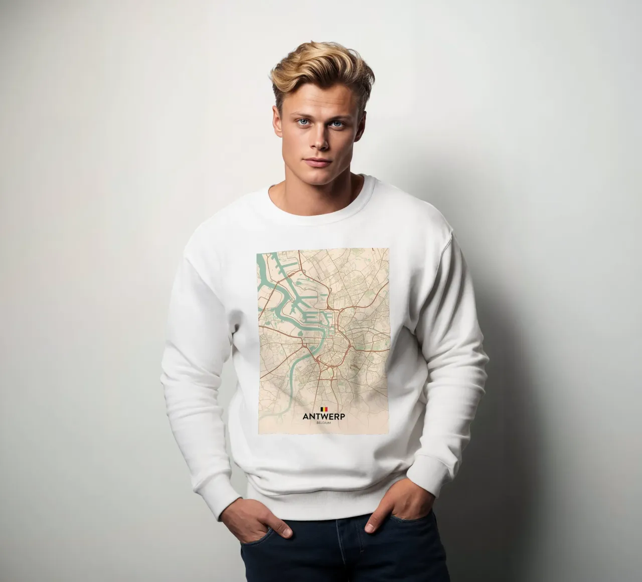 Antwerp BE sweatshirt by Jacob W MICKELSON