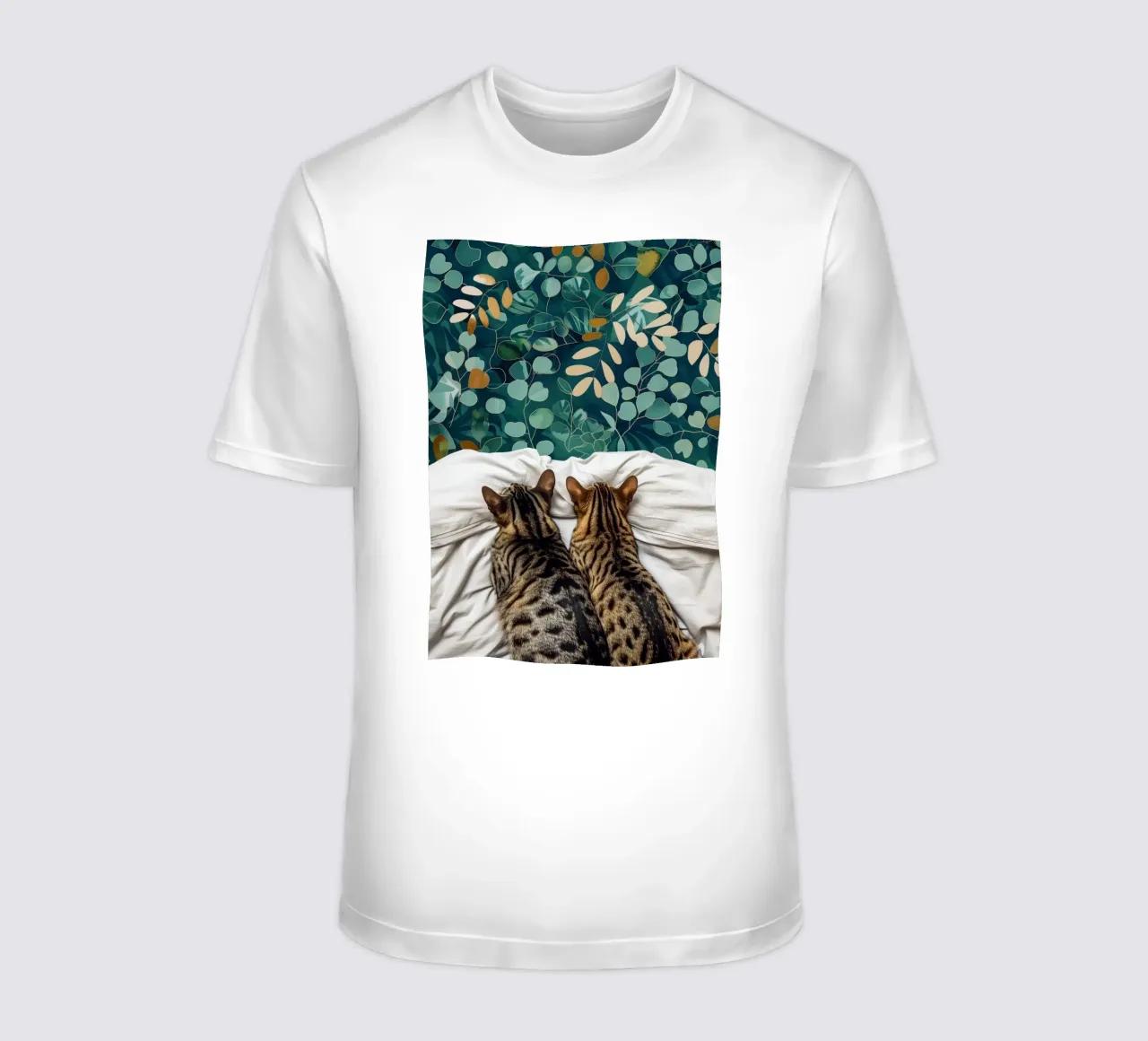 Due gatti t-shirt da Justyna Jaszke JBJart