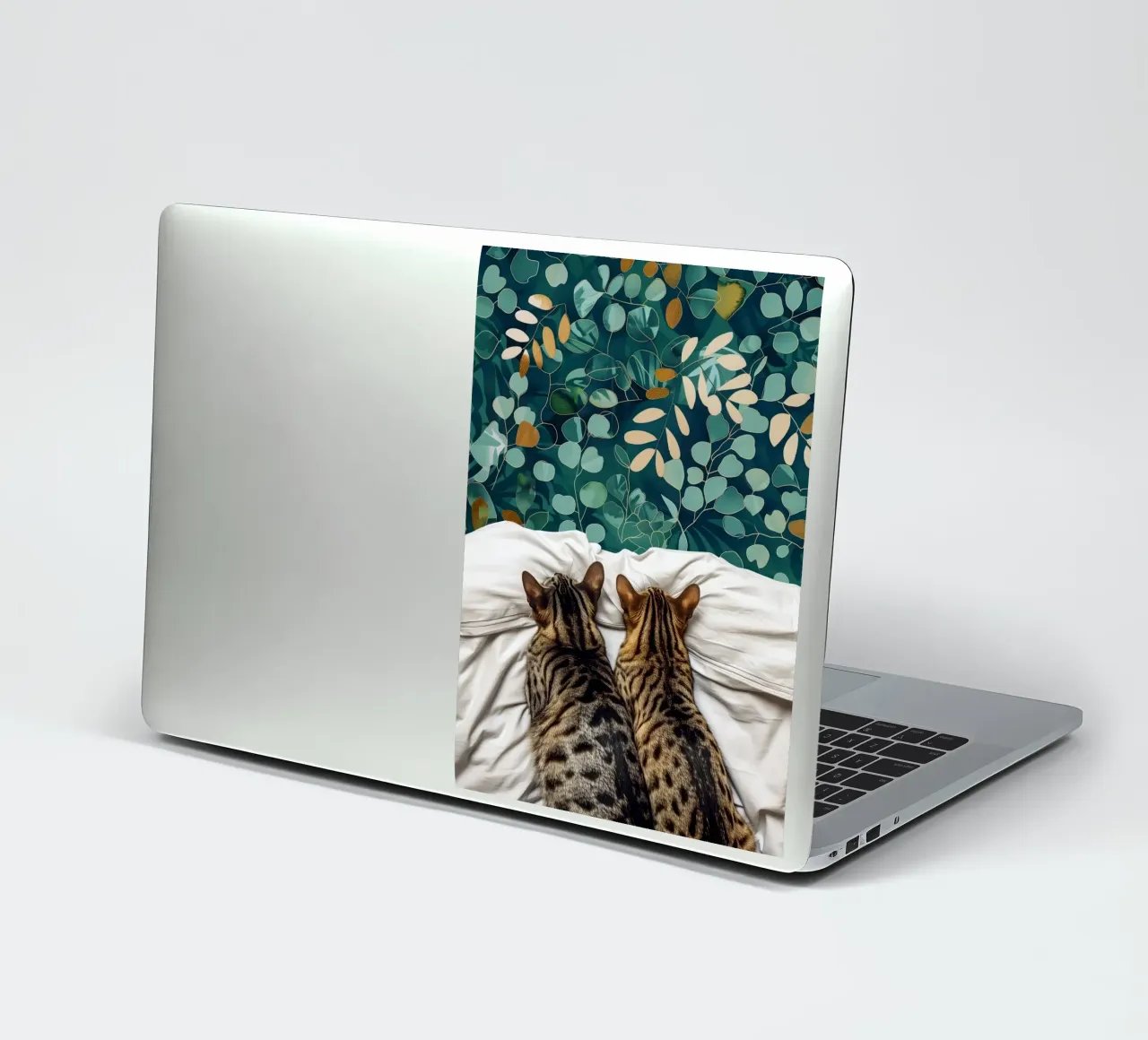 Deux chats autocollant de Justyna Jaszke JBJart