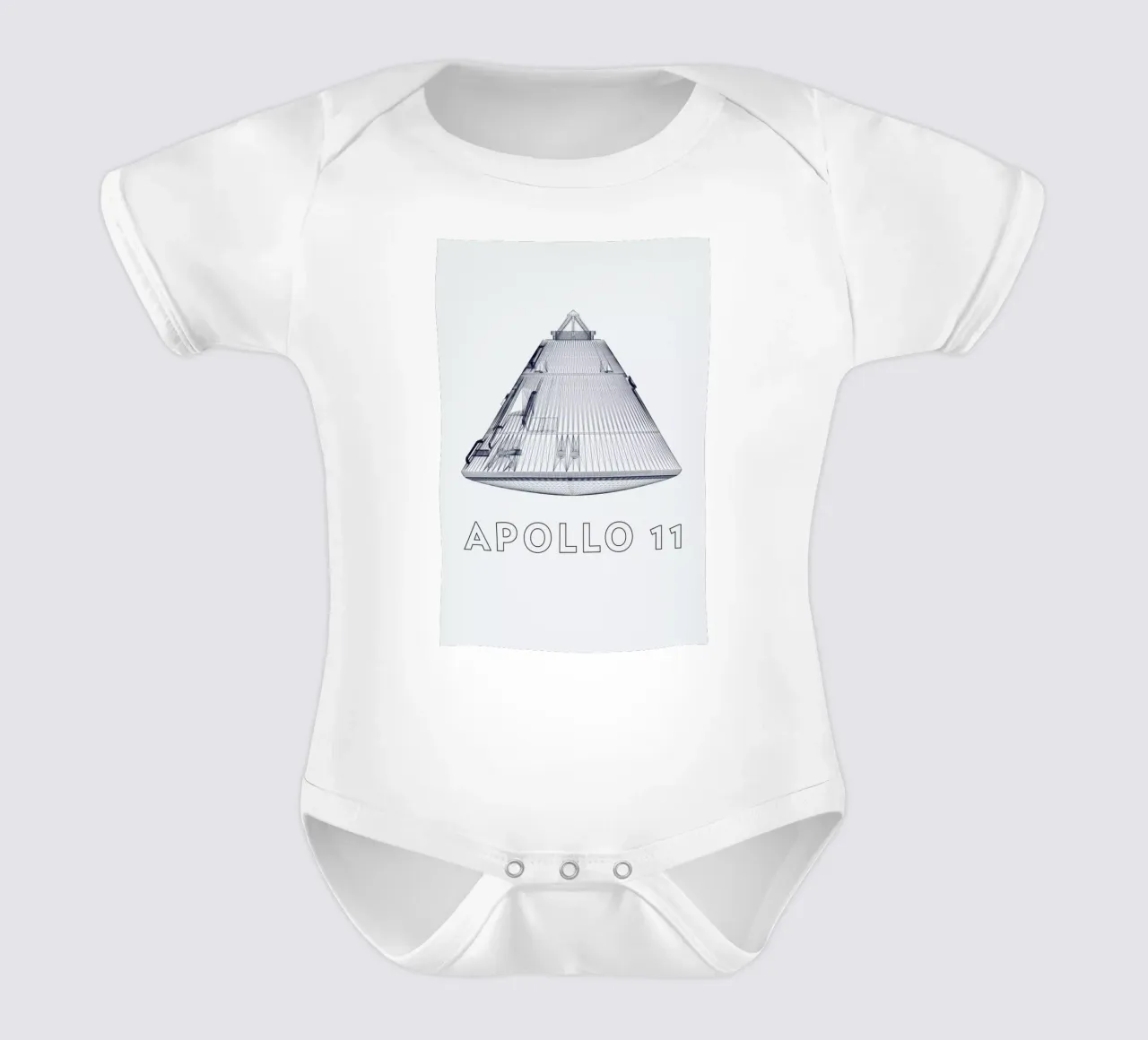 Apollo 11 3 body neonato maniche corte da Marc Schulthess