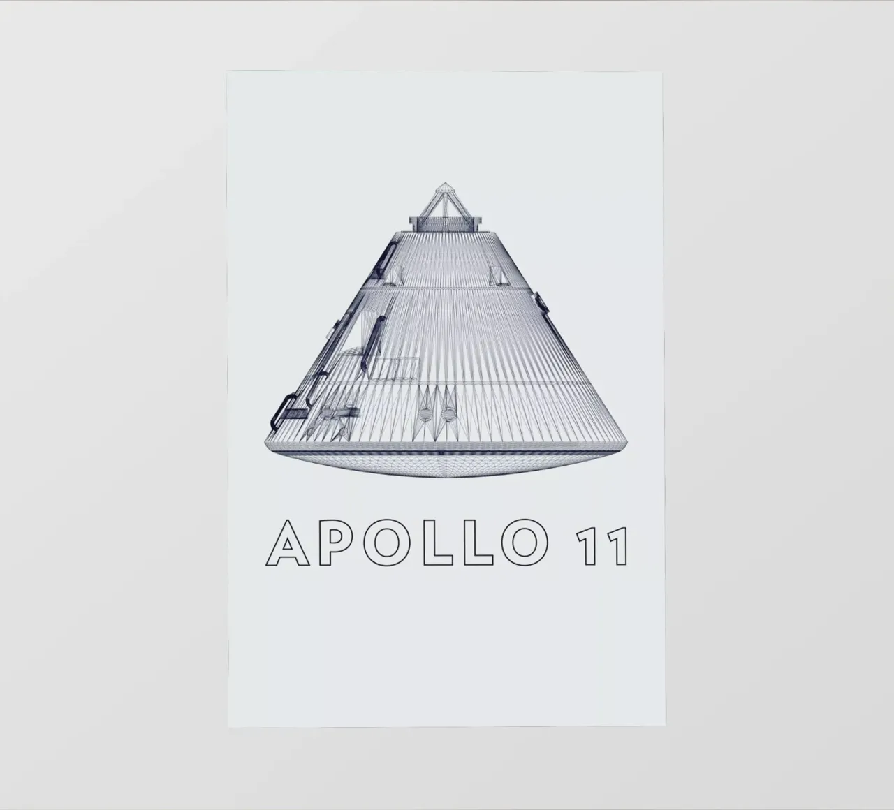 Apollo 11 3 telo in pvc da Marc Schulthess