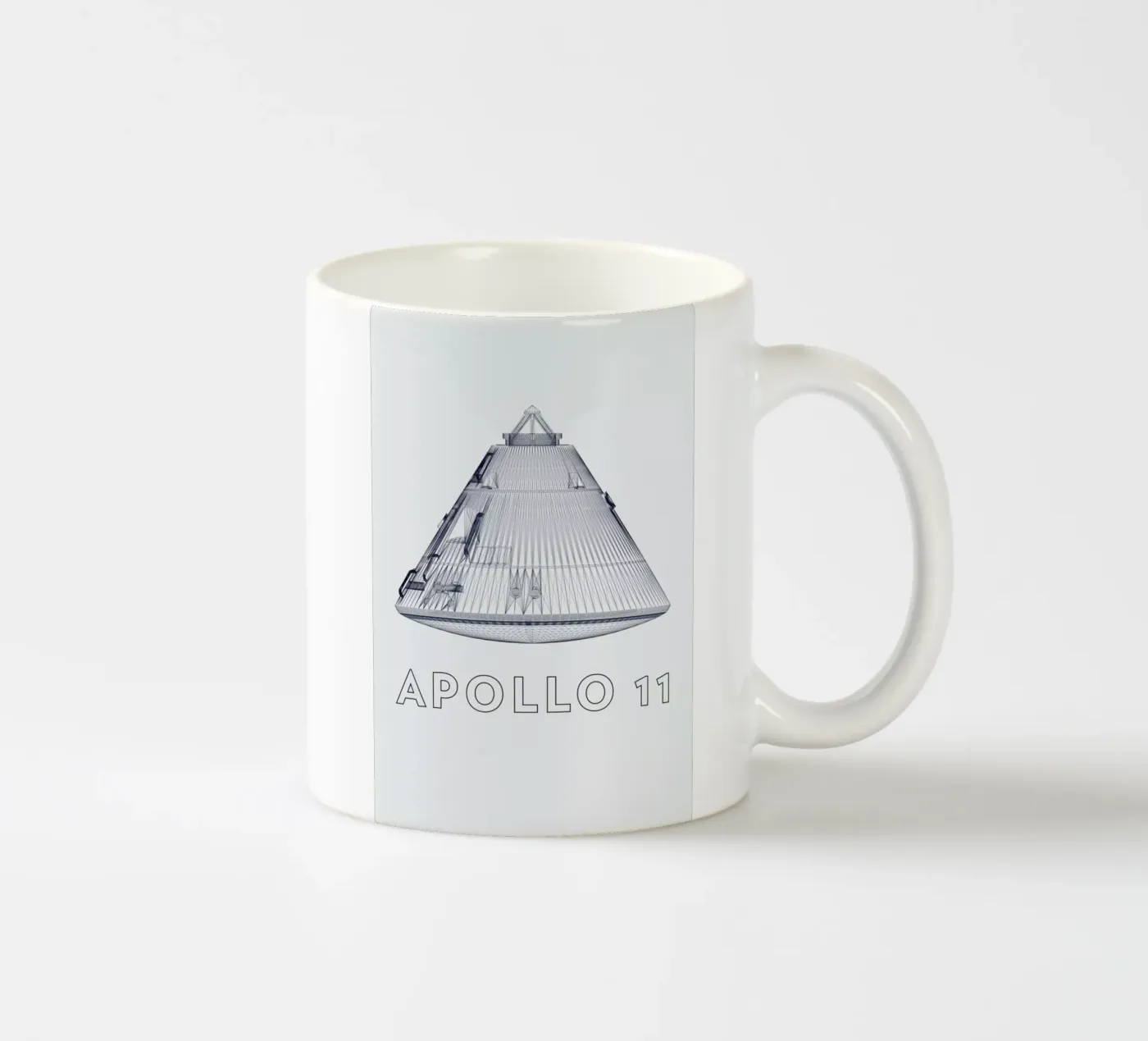 Apollo 11 3 ceramic mug by Marc Schulthess