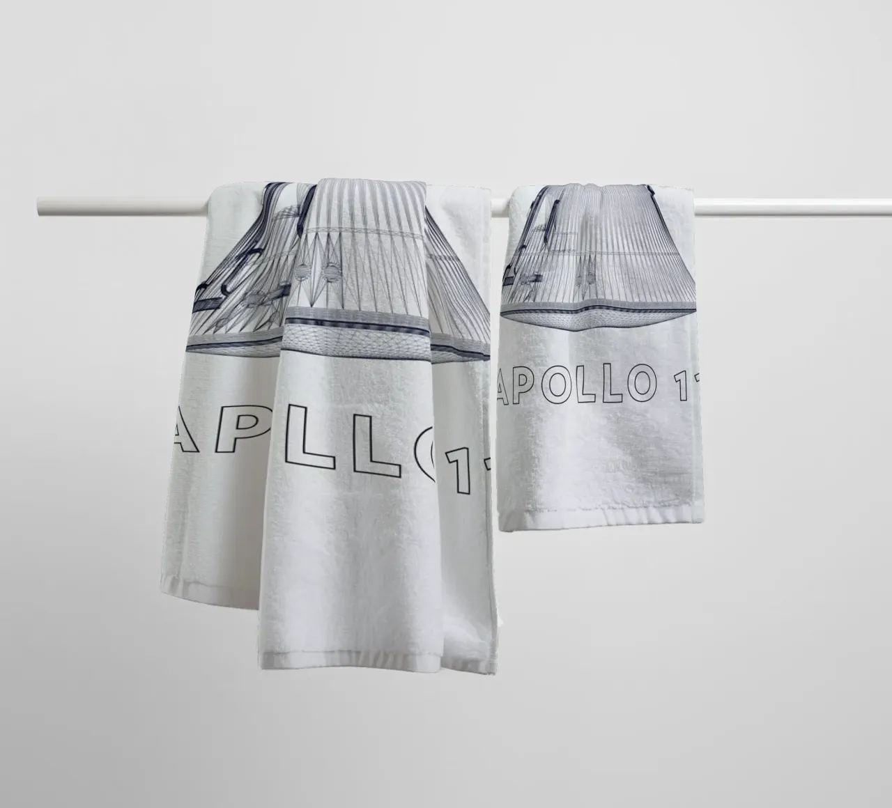 Apollo 11 3 asciugamano da bagno da Marc Schulthess