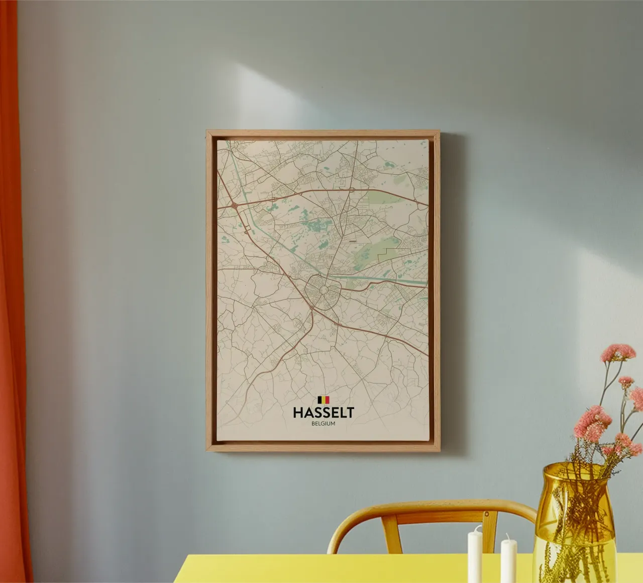 Hasselt BE canvas met Baklijst van Jacob W MICKELSON
