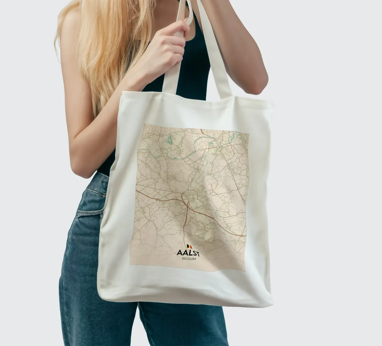 Aalst BE borsa in juta da Jacob W MICKELSON