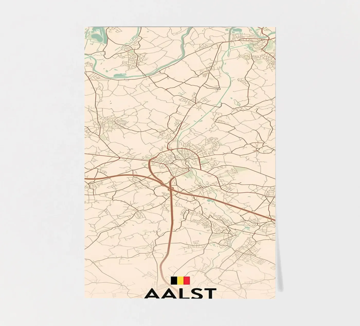 Aalst BE Stickerbogen von Jacob W MICKELSON