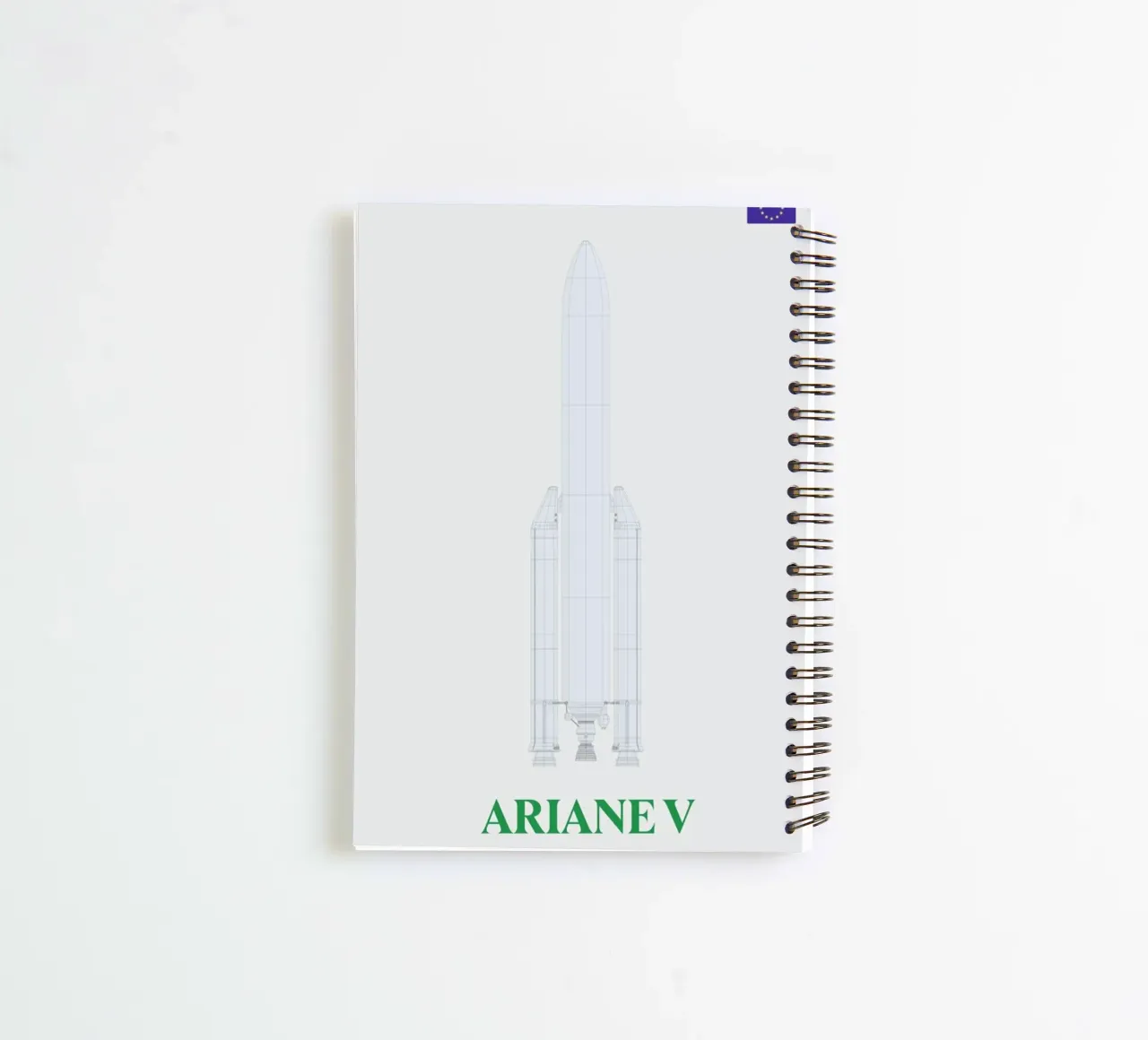 Ariane V V2 02 spiral notebook by Marc Schulthess