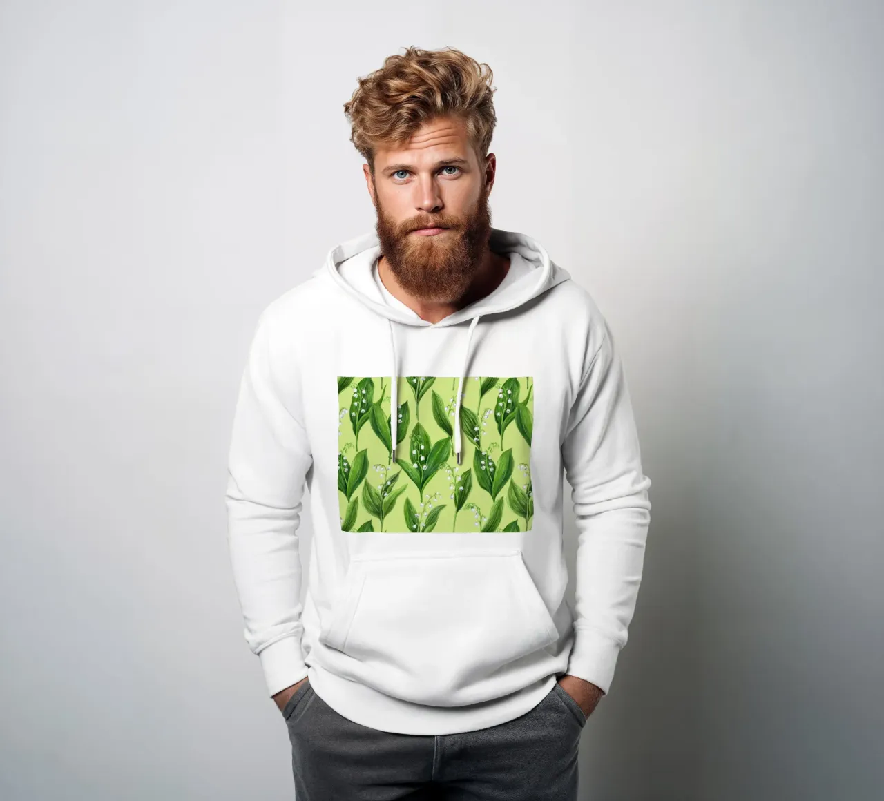 Il mughetto felpa con cappuccio da Painted Nature