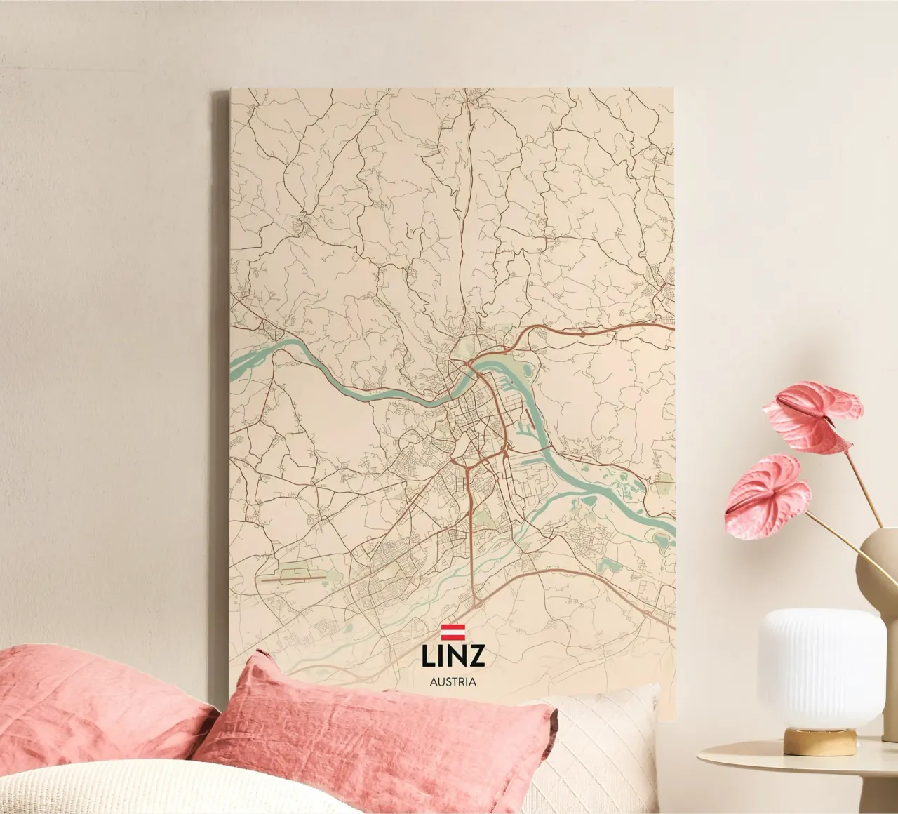 Linz AT tela con Cornice a cassetta da Jacob W MICKELSON