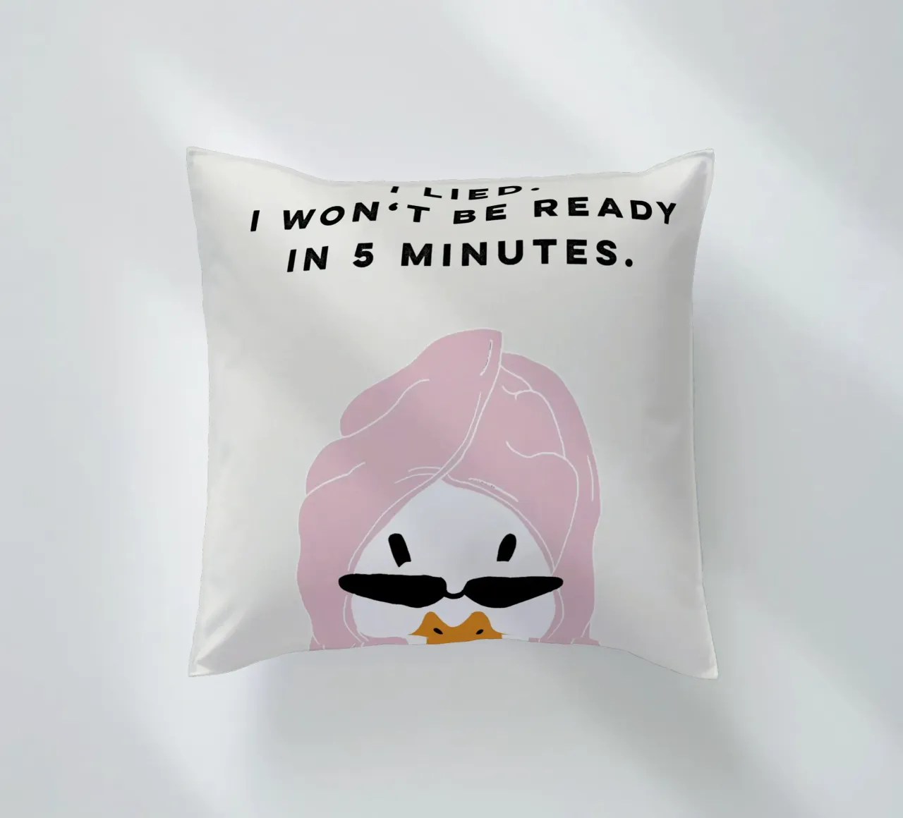 Running late Duck cuscino da thesoulhugclub