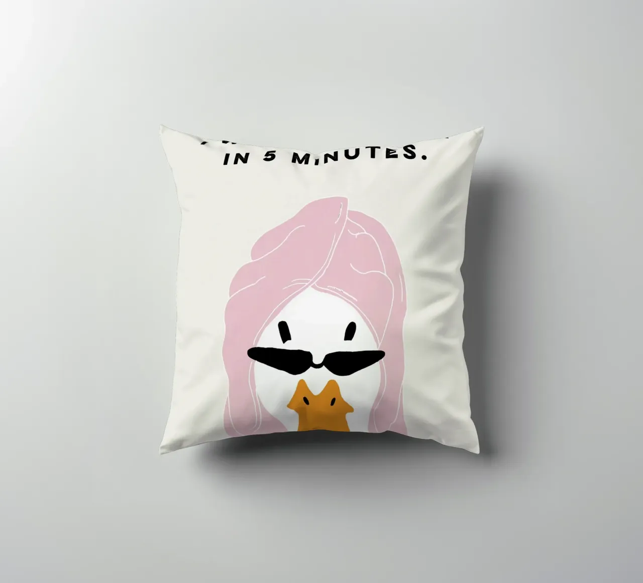 Running late Duck Kissen von thesoulhugclub