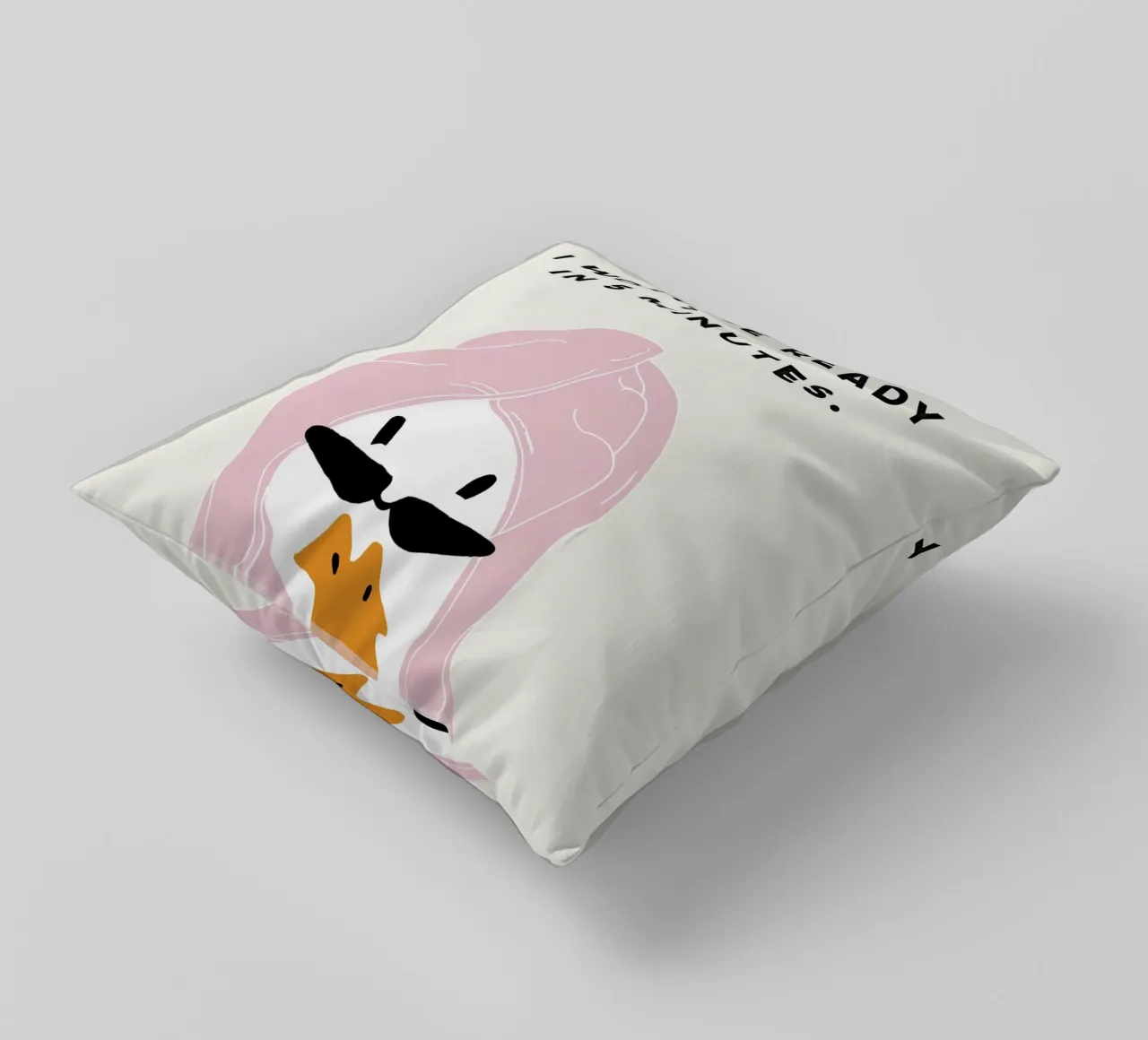 Running late Duck cuscino da thesoulhugclub