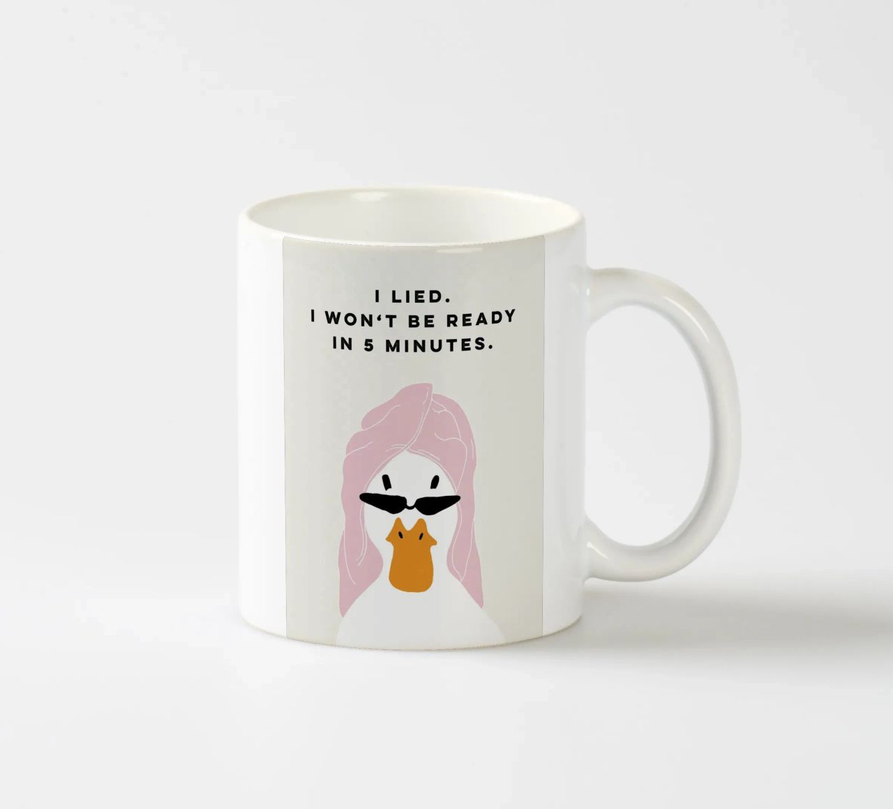 Running late Duck tazza in ceramica da thesoulhugclub
