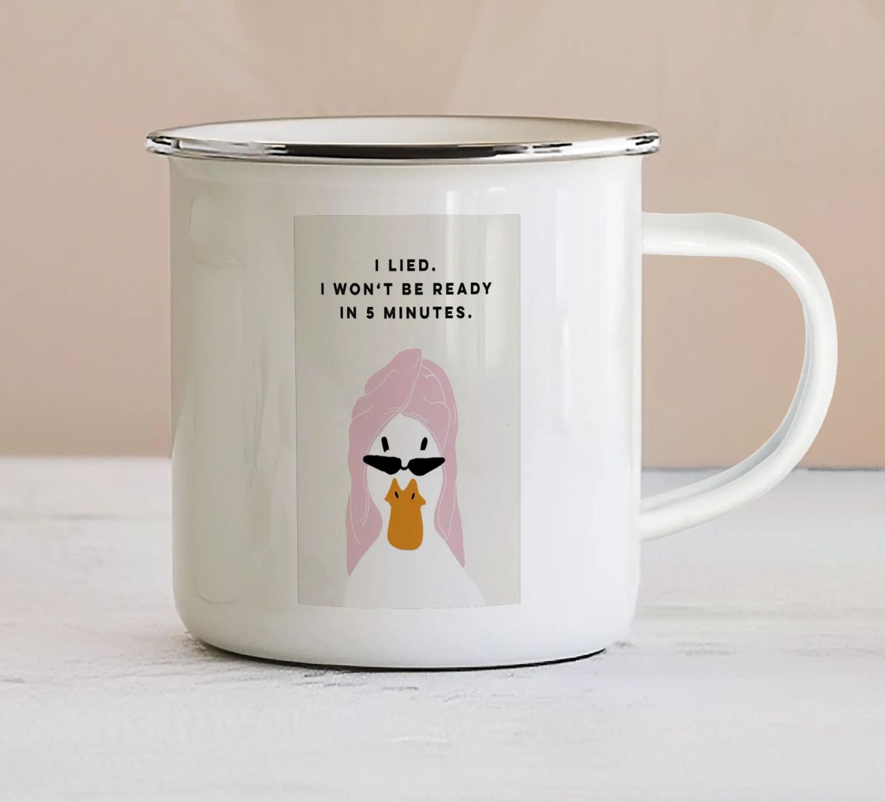 Running late Duck tazza in smalto da thesoulhugclub