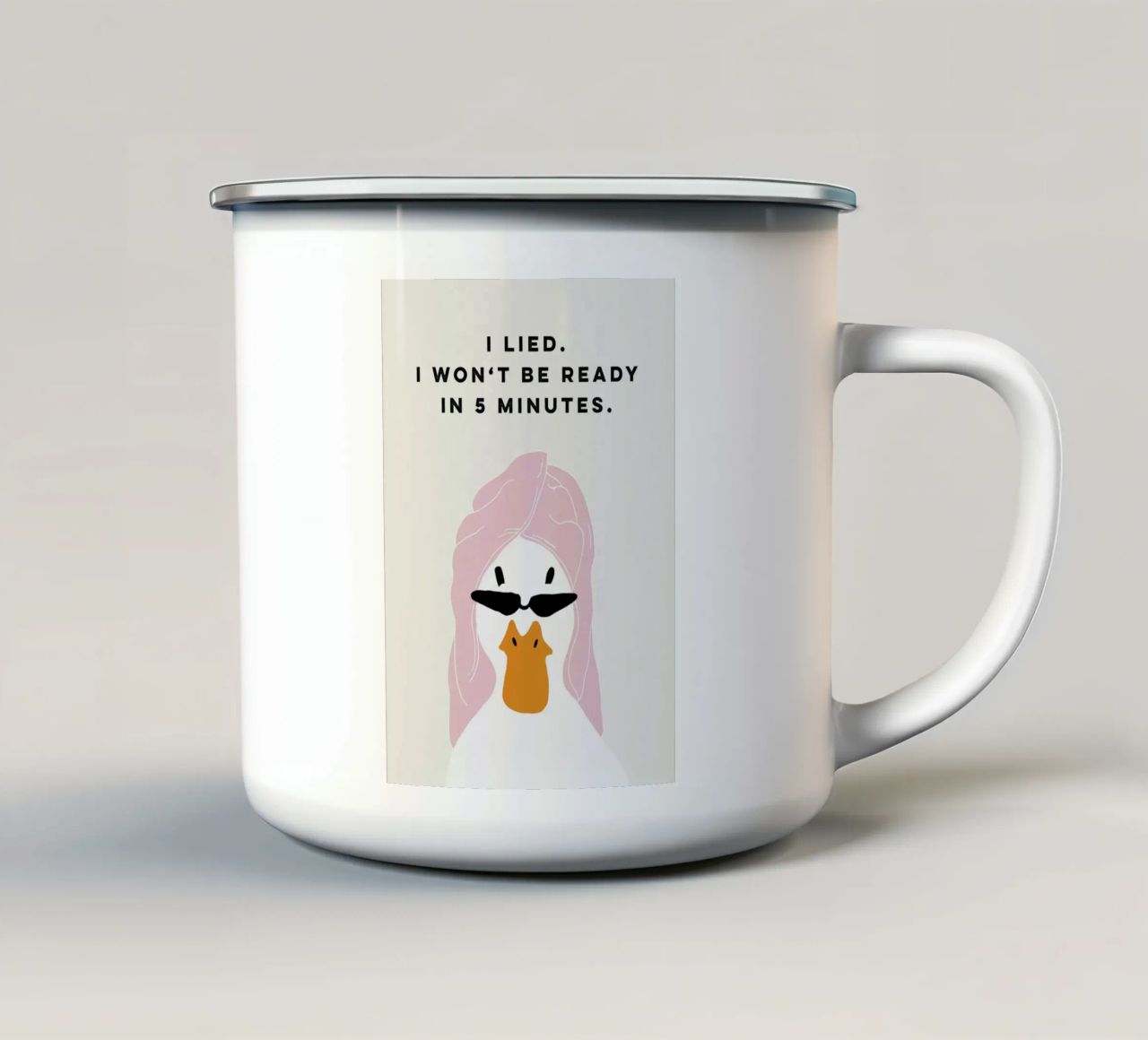 Running late Duck tazza in smalto da thesoulhugclub