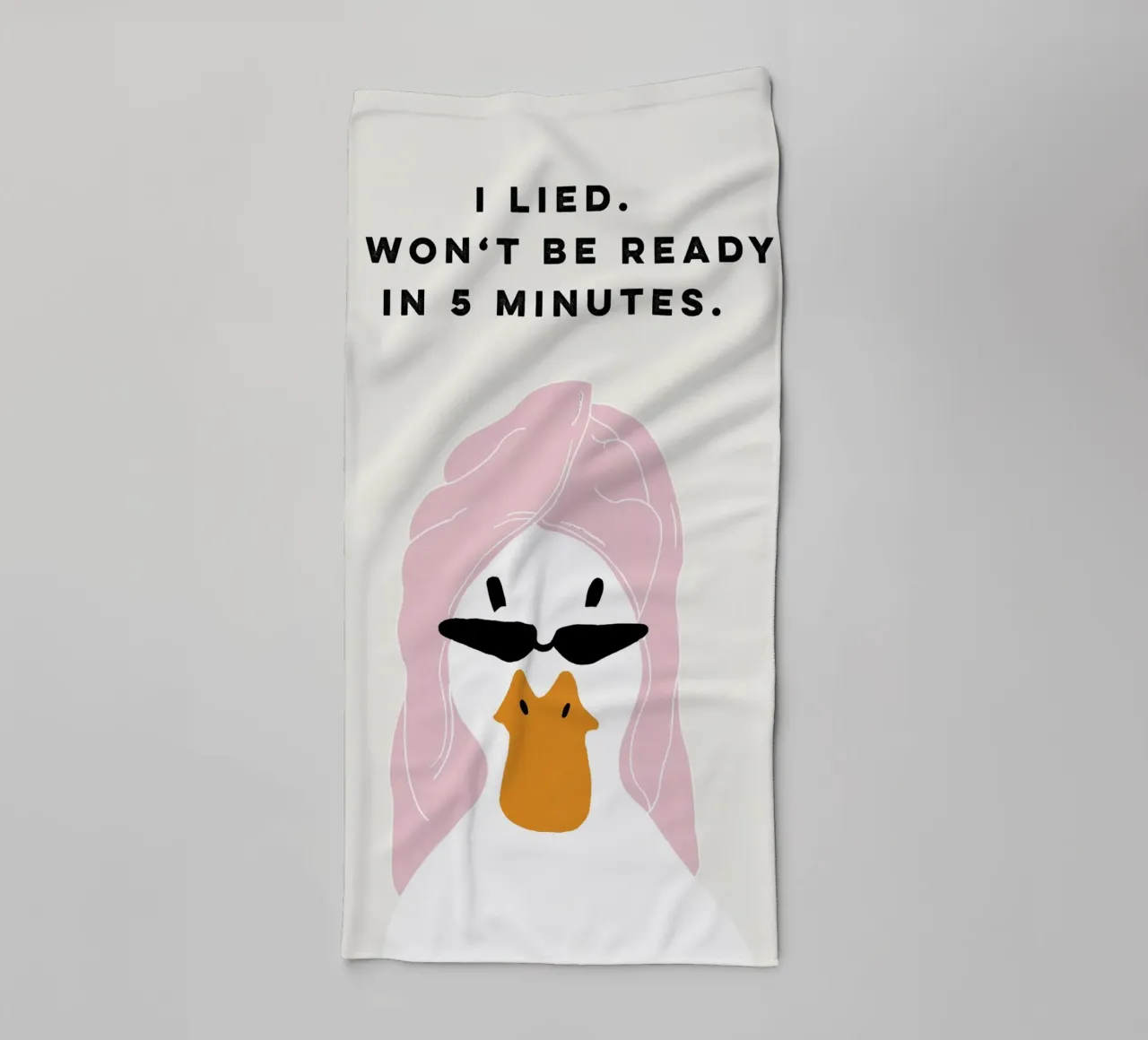 Running late Duck asciugamano da bagno da thesoulhugclub