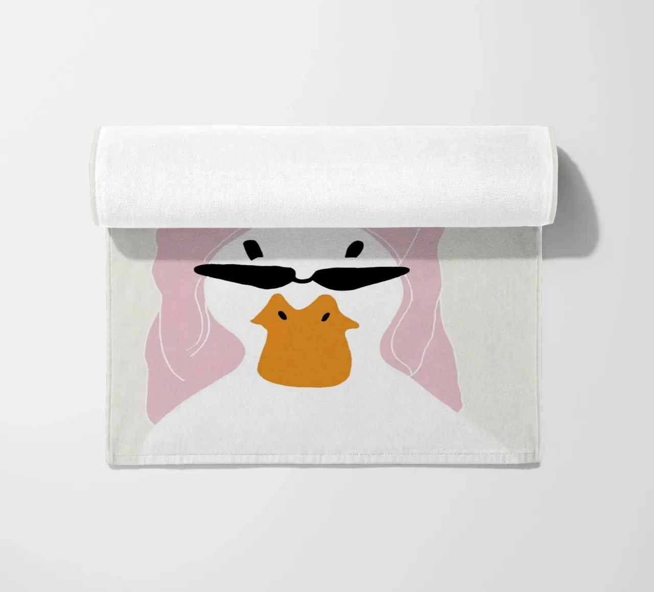 Running late Duck Strandtuch von thesoulhugclub